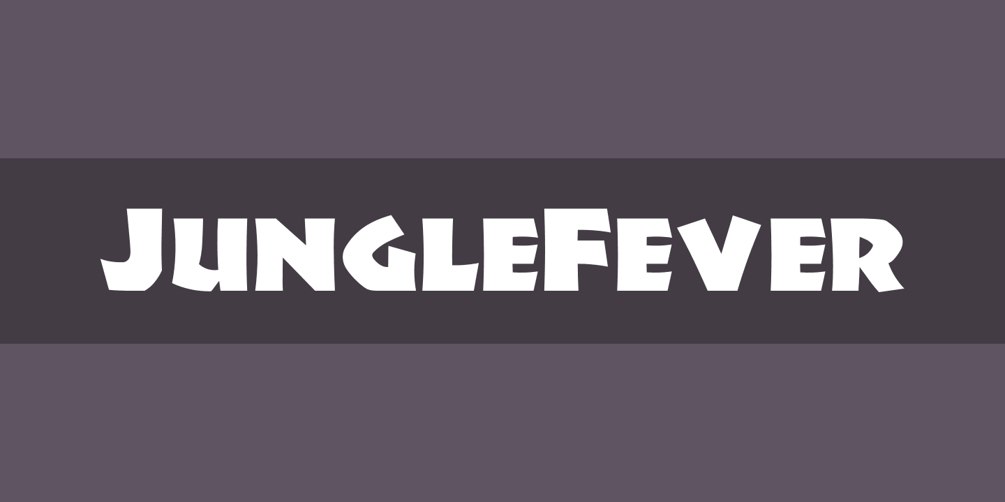 Пример шрифта JungleFever Regular